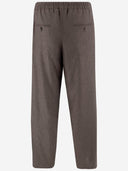 Giorgio Armani Stretch Wool Blend Pants With Pleats