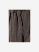 Giorgio Armani Stretch Wool Blend Pants With Pleats