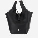 Polo Ralph Lauren Small Polo Play Tote In Grained Leather