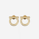 Salvatore Ferragamo Gancini Crystals Earrings