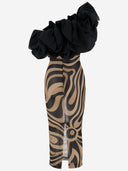 Emilio Pucci Cotton One Shoulder Long Dress