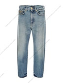 Versace Cotton Jeans With Logo Detail