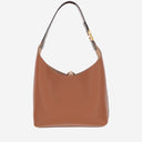 Chloè Marcie Small Hobo Bag In Garnet Leather