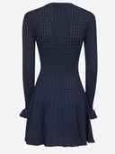 Vestido corto de viscose el estiramiento de autorretrato