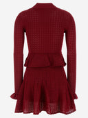 Self Portrait Stretch Viscose Blend Mini Dress