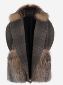 Blancha Alpaca And Wool Blend Vest With Fur