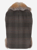 Blancha Alpaca And Wool Blend Vest With Fur