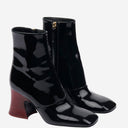 Chloè Janis Ankle Boots With Glossy Leather Heel