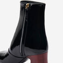 Chloè Janis Ankle Boots With Glossy Leather Heel