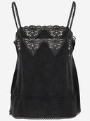 Chloè Silk Tank Top With Lace