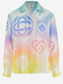 Casablanca Silk Shirt With Graphic Print