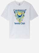 Casablanca T-shirt en coton avec logo