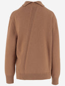 Jil Sander Asymmetrical Wool Blend Sweater