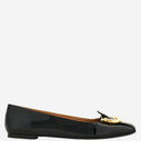 Salvatore Ferragamo Leather Hook Flats