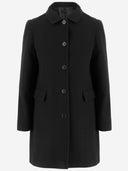 F.It Viscose Blend Single Breasted Coat