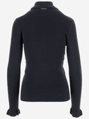Chloè Wool And Cotton Turtleneck Pullover