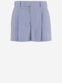 Armarium Cotton Shorts With Striped Pattern