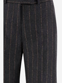 QL2 Pantaloni a strisce Theodora Wool e Cashmere