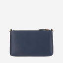 Pinko Leather Clutch Bag With Logo