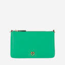 Pinko Leather Clutch Bag With Logo