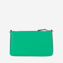 Pinko Leather Clutch Bag With Logo