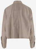 Max Mara Crop-Hemd aus Seidentwill