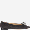 Flats de ballet Mach & Mach Suede con arco doble