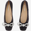Flats de ballet Mach & Mach Suede con arco doble