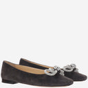 Flats de ballet Mach & Mach Suede con arco doble