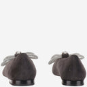 Flats de ballet Mach & Mach Suede con arco doble