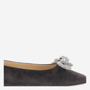 Flats de ballet Mach & Mach Suede con arco doble