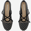 Mach & Mach Beaded Leather Ballet Flats
