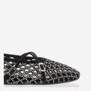 Mach & Mach Beaded Leather Ballet Flats