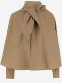 Carven Cotton Shirt With Bow