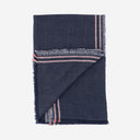 Faliero Sarti Cashmere And Silk Blend Denim Scarf