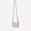 Bolso de cuero de Pinko Mini Half Moon Baguette con logotipo