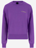 Sweater logo in lana di pinko e cashmere