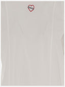 Camiseta de algodón rosa con logotipo