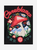 Casablanca Mushroom Embroidered Cotton Blend Sweater