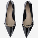 Pose Pinko Gloria 13 Pompe en cuir brillant