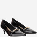 Pose Pinko Gloria 13 Pompe en cuir brillant
