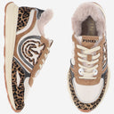 Pinko Zoe 01 Leather Sneakers With Leapadrata Pattern
