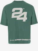 Summer Games Cotton T Shirt With Logo