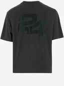 Summer Games Cotton T Shirt With Rhinestone Logo