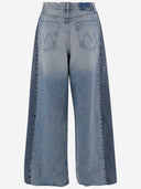 Mother Cotton Denim Patchwork Jeans