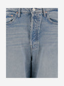 Mother Cotton Denim Patchwork Jeans