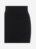 Versace Stretch Jacquard V Textured Knit Dress