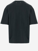 T-shirt en coton d'oie dorée avec des cristaux