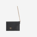 Pinko mini platte lederen tas
