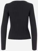 Vince stretch cotton mélange pull